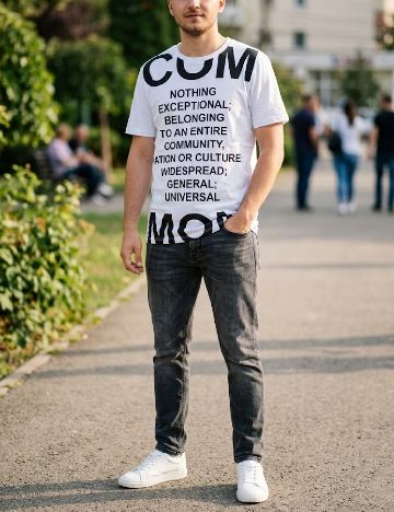 Tricou Bershka, alb