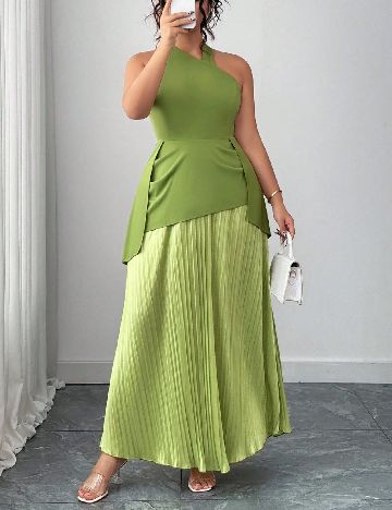 Rochie lunga SHEIN CURVE, verde