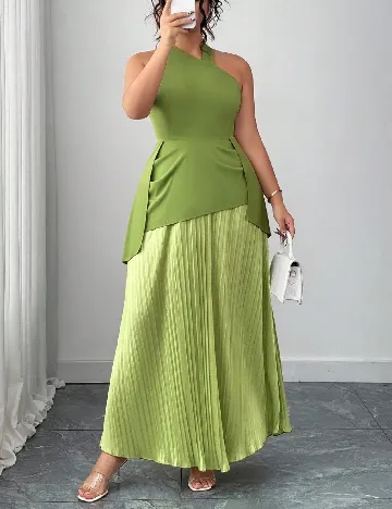 Rochie lunga SHEIN CURVE, verde