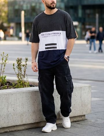Tricou Bershka, gri
