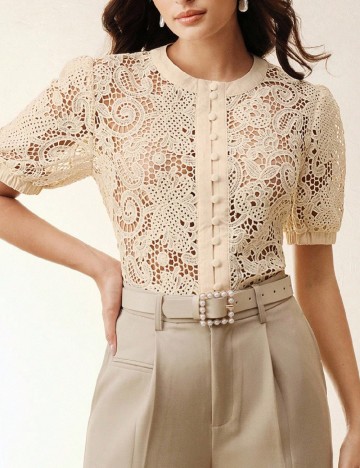 Bluza Anewsta, crem