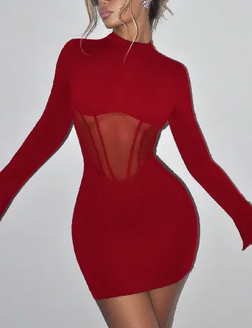 Rochie scurta SHEIN, rosu