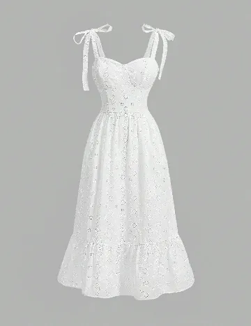 Rochie medie SHEIN, alb