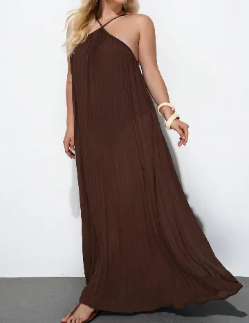 Rochie lunga SHEIN CURVE, maro