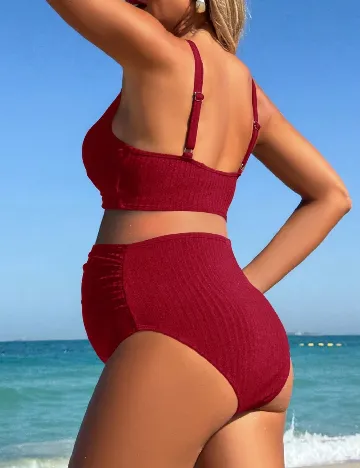 Costum de baie SHEIN Maternity, rosu