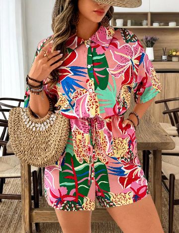 Salopeta SHEIN CURVE, mix culori