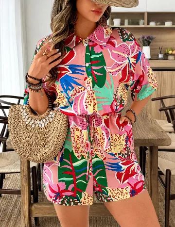 Salopeta SHEIN CURVE, mix culori