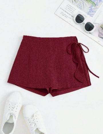 Fusta pantalon SHEIN, rosu