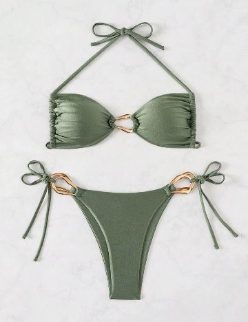 Costum de baie SHEIN, verde