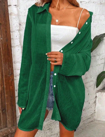 Camasa SHEIN, verde