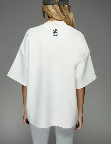 Tricou Oversize Missguided, alb