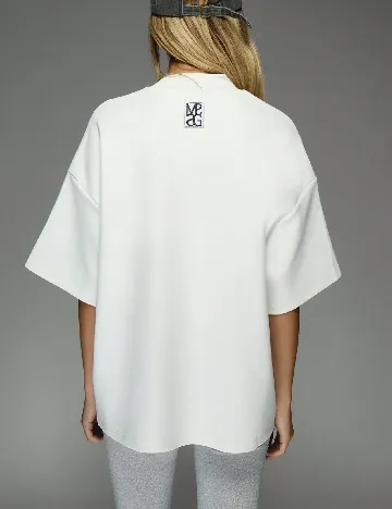 Tricou Oversize Missguided, alb