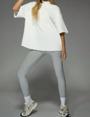 Tricou Oversize Missguided, alb