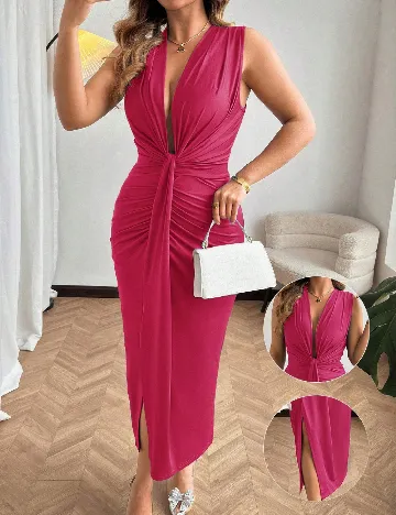 Rochie lunga SHEIN CURVE, roz