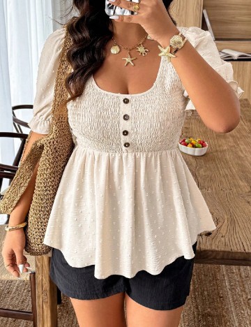 Bluza SHEIN CURVE, crem