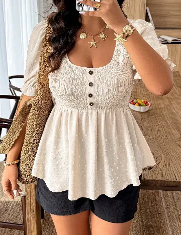 Bluza SHEIN CURVE, crem