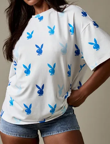 Tricou Oversize Missguided, alb