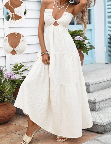 Rochie lunga SHEIN, alb