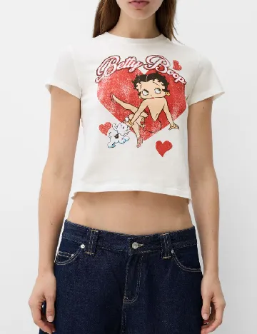 Top Bershka, alb