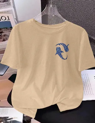 Tricou SHEIN, maro deschis