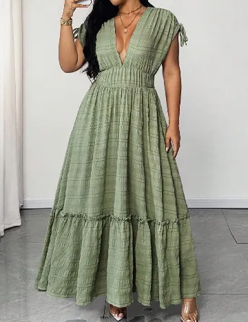 Rochie lunga SHEIN CURVE, verde