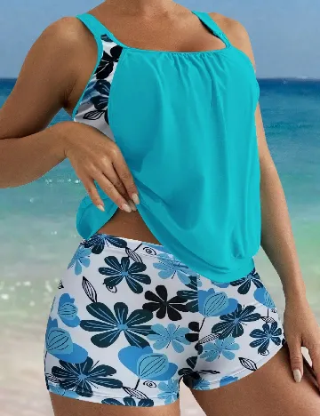 Costum de baie SHEIN CURVE, albastru