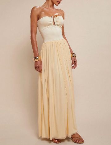 Rochie lunga SHEIN, galben deschis