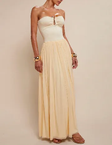Rochie lunga SHEIN, galben deschis