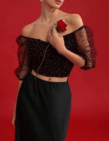 Top SHEIN, negru