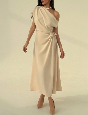 Rochie medie SHEIN, crem