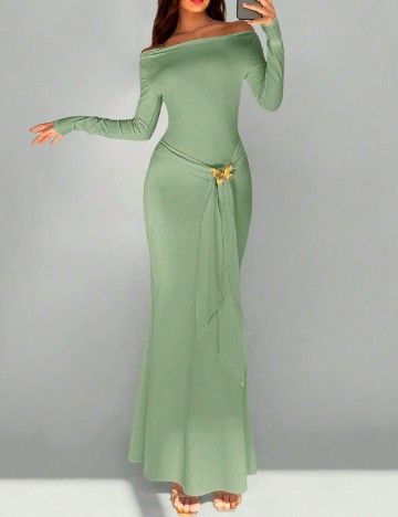 Rochie lunga SHEIN, verde