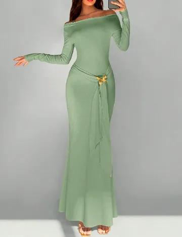Rochie lunga SHEIN, verde