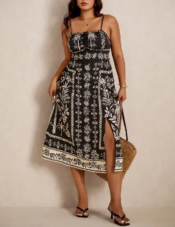 Rochie medie SHEIN CURVE, negru