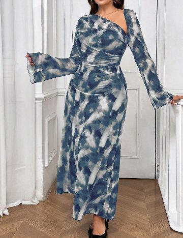 Rochie lunga SHEIN CURVE, albastru