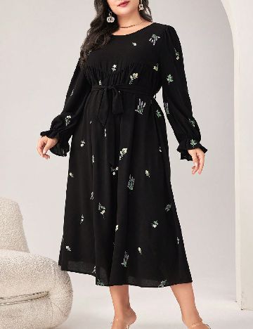 Rochie medie SHEIN CURVE, negru
