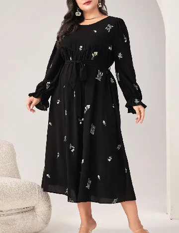 Rochie medie SHEIN CURVE, negru