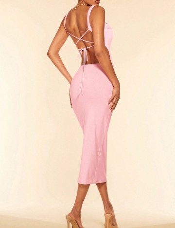 Rochie medie SHEIN, roz