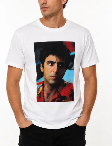 Tricou Oversize Bershka, alb