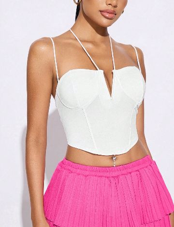 Top SHEIN, alb