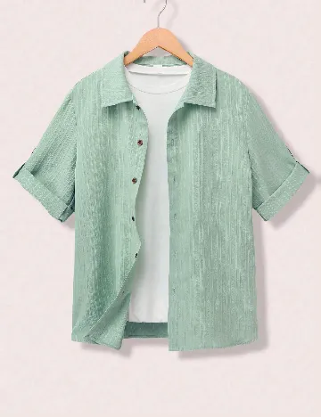 Camasa Shein Kids, verde