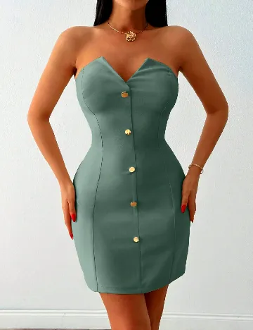 Rochie scurta SHEIN, verde