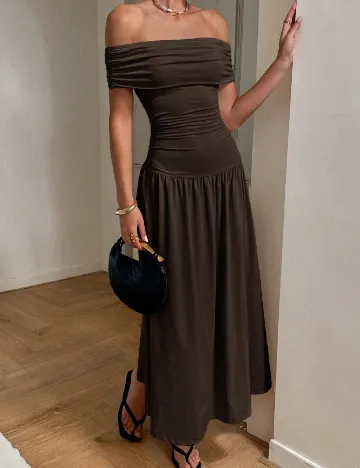 Rochie lunga SHEIN, maro