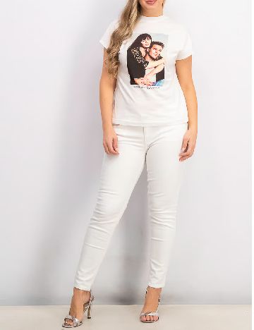 Tricou Bershka, alb