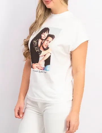 Tricou Bershka, alb
