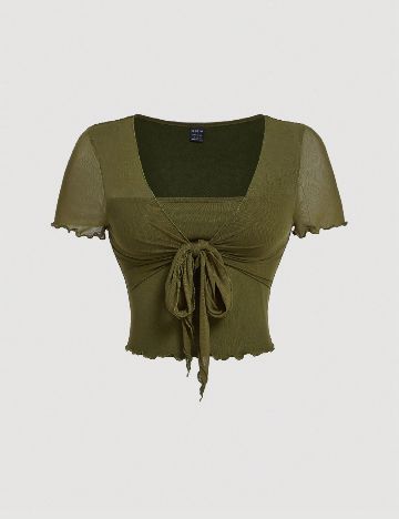 Top SHEIN CURVE, verde