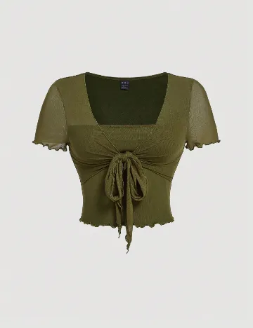 Top SHEIN CURVE, verde