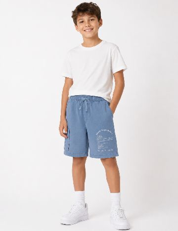 Pantaloni scurti Zara, albastru