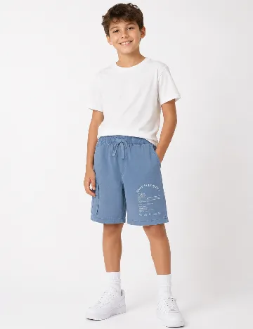Pantaloni scurti Zara, albastru