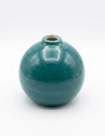 Vază decorativă din ceramică, 12 cm Cozy Creations, verde