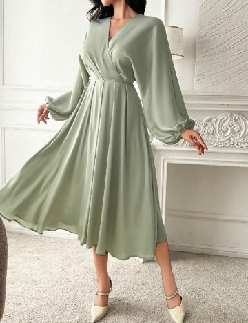 Rochie medie Dazy, verde